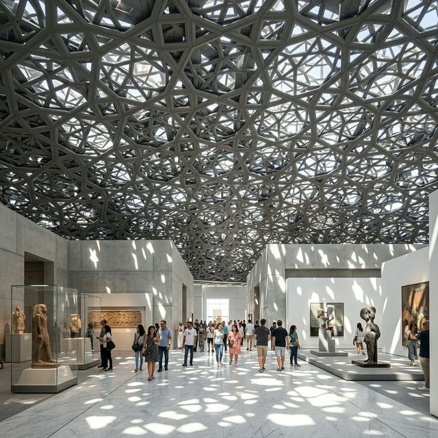 Louvre Abu Dhabi — museum interior